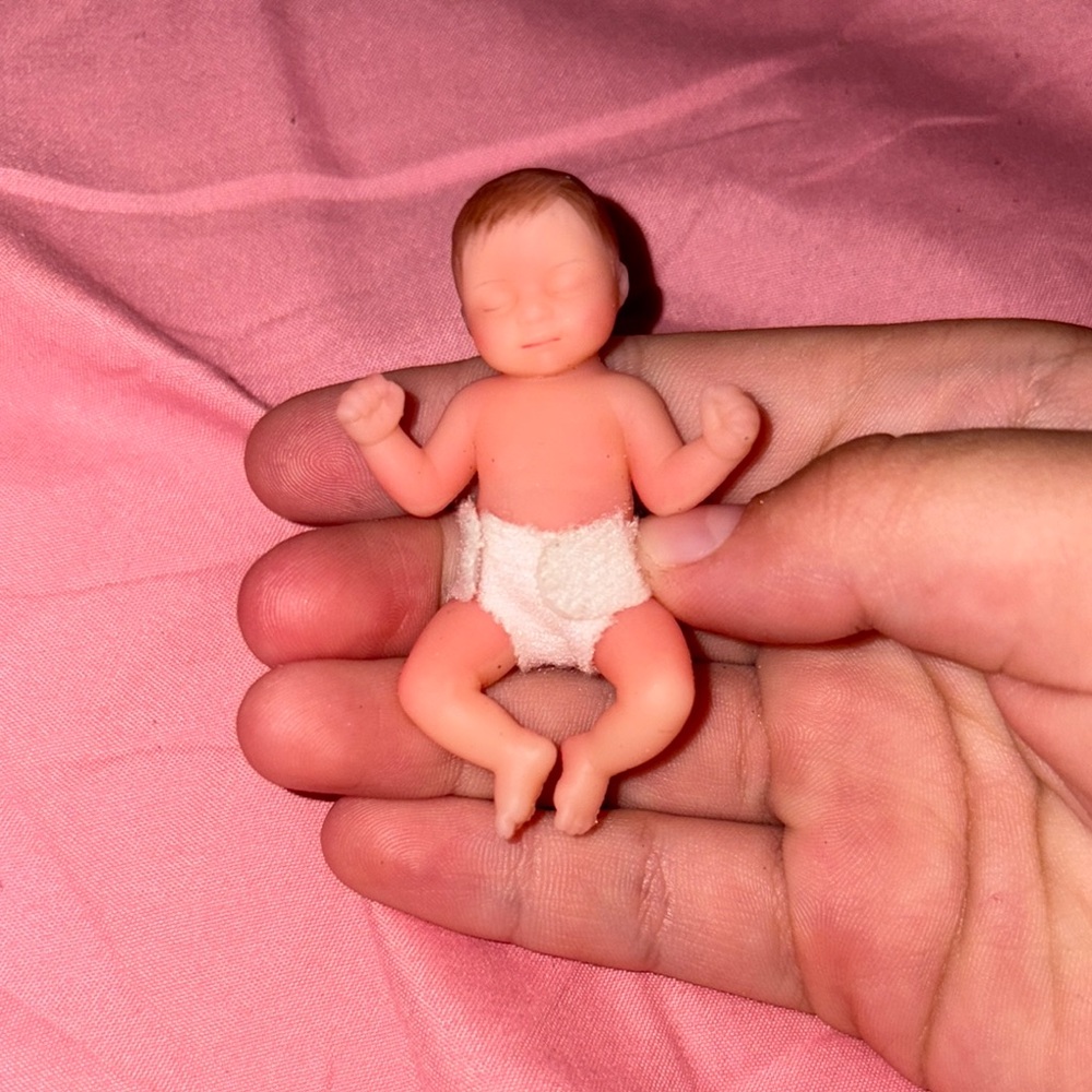 Miniature Baby Doll with Diaper